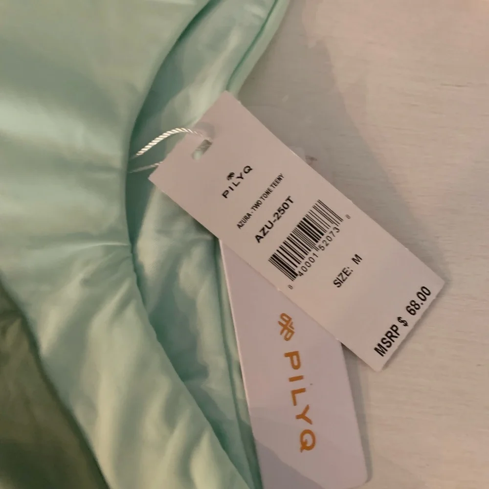 NWT‎ PILYQ AZURA TWO TONE TENNY BIKINI BOTTOM